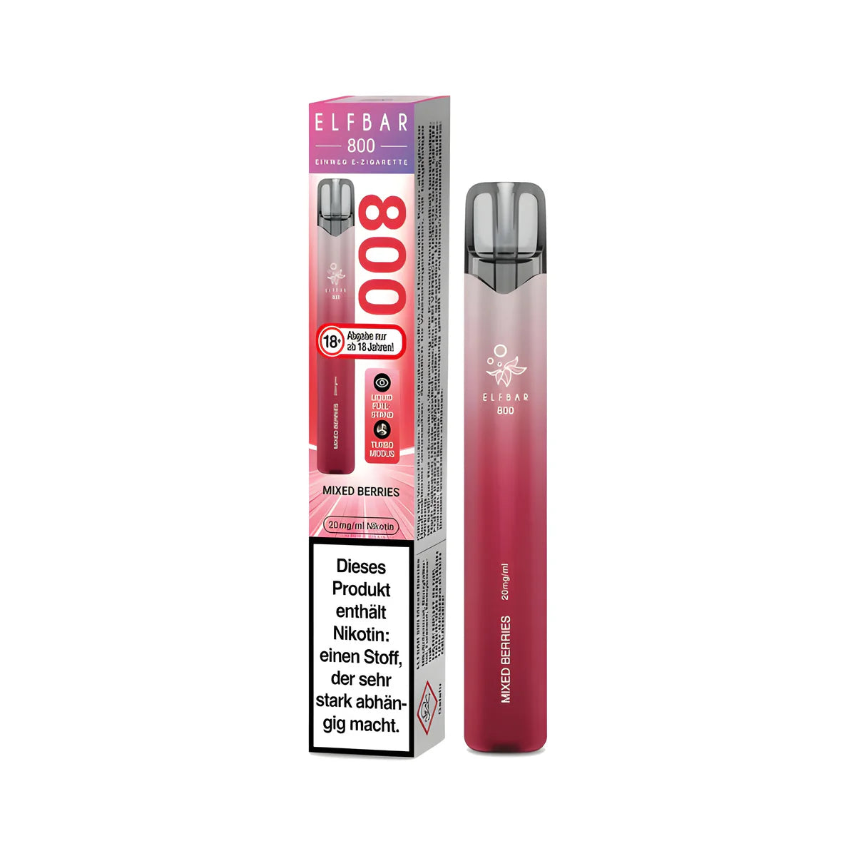 Elfbar 800 mit 2% Nikotin - Mixed Berries