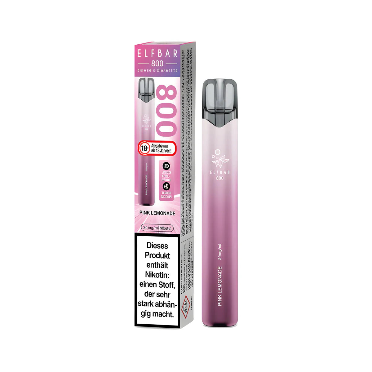 Elfbar 800 mit 2% Nikotin - Pink Lemonade