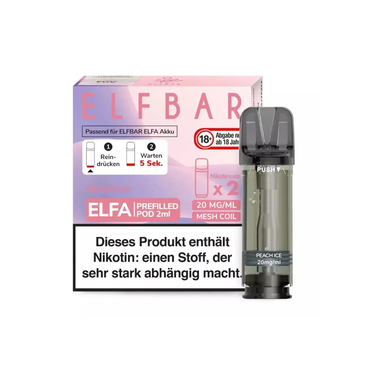 Elfa Pod mit 2% Nikotin - Peach Ice